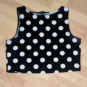 Polka Dot Crop Top
